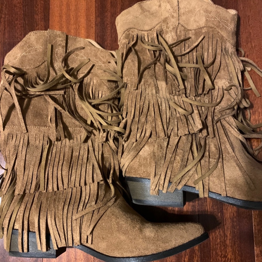 Fringe Cowboy Boots